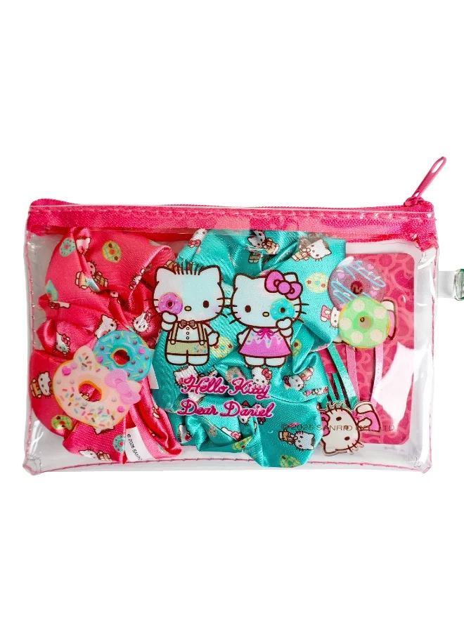 Sanrio  Sanrio Hello Kitty Hair Accessories Set With 1Bag , 2 Hair Clips,2 Scrunchies for Women | Best Price UAE